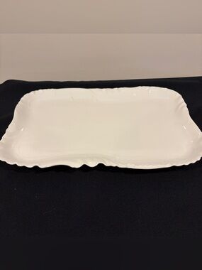 HAVILAND LIMOGES MARSEILLE RECTANGULAR TRAY, IVORY 14”x9"